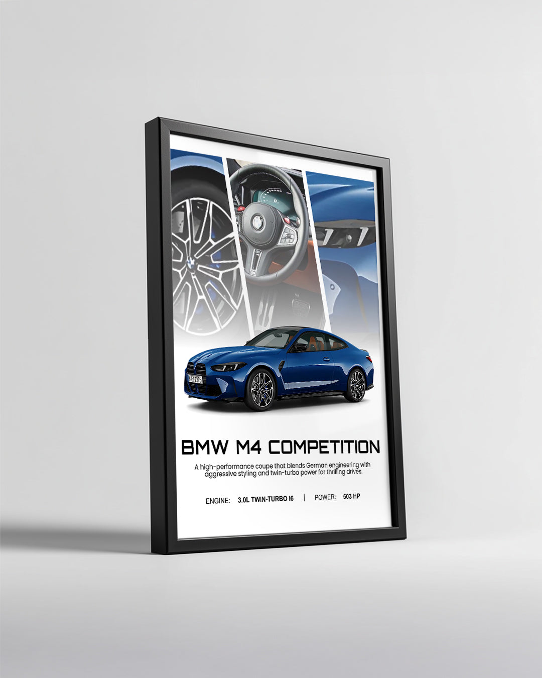 BMW M4 Competition Poster Tablosu