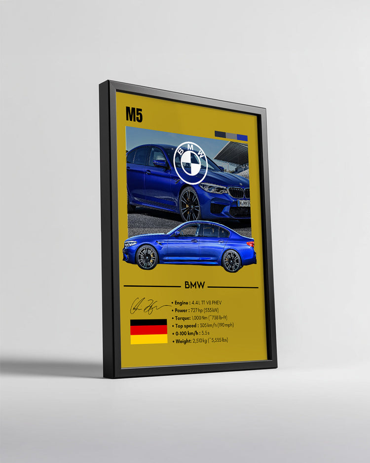 BMW M5 Poster Tablosu