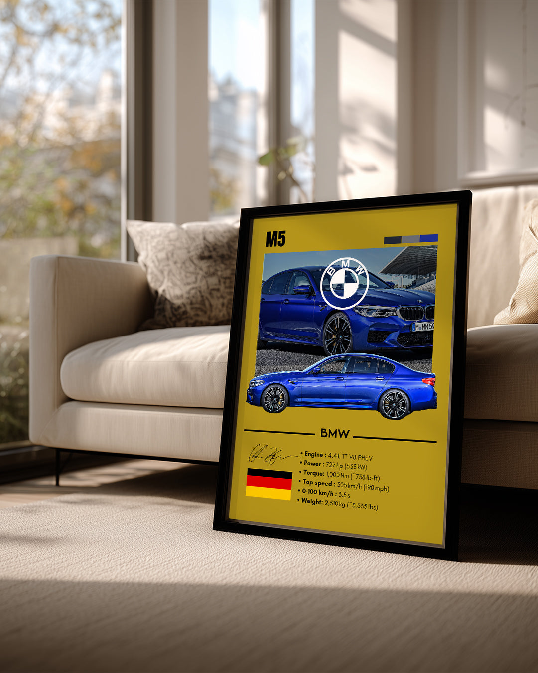 BMW M5 Poster Tablosu