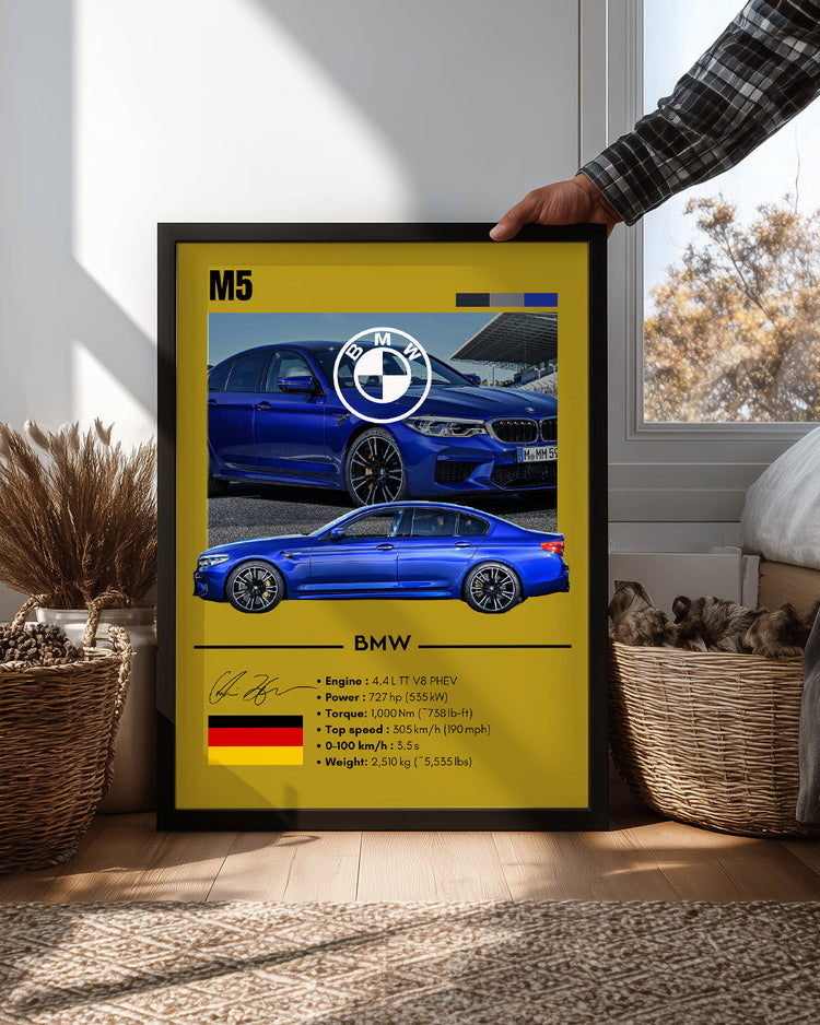 BMW M5 Poster Tablosu