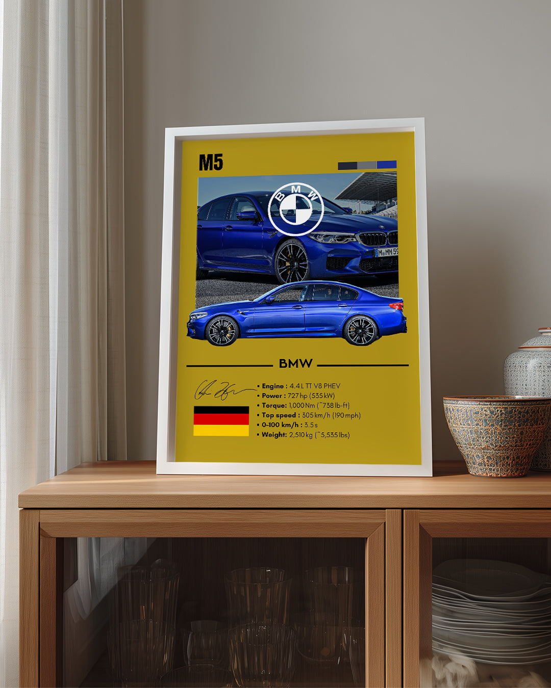 BMW M5 Poster Tablosu