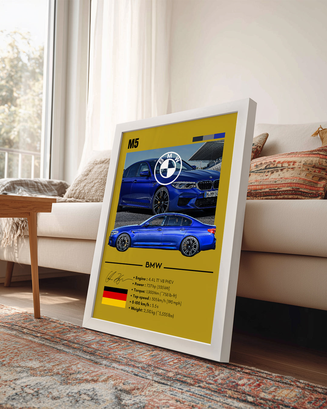 BMW M5 Poster Tablosu