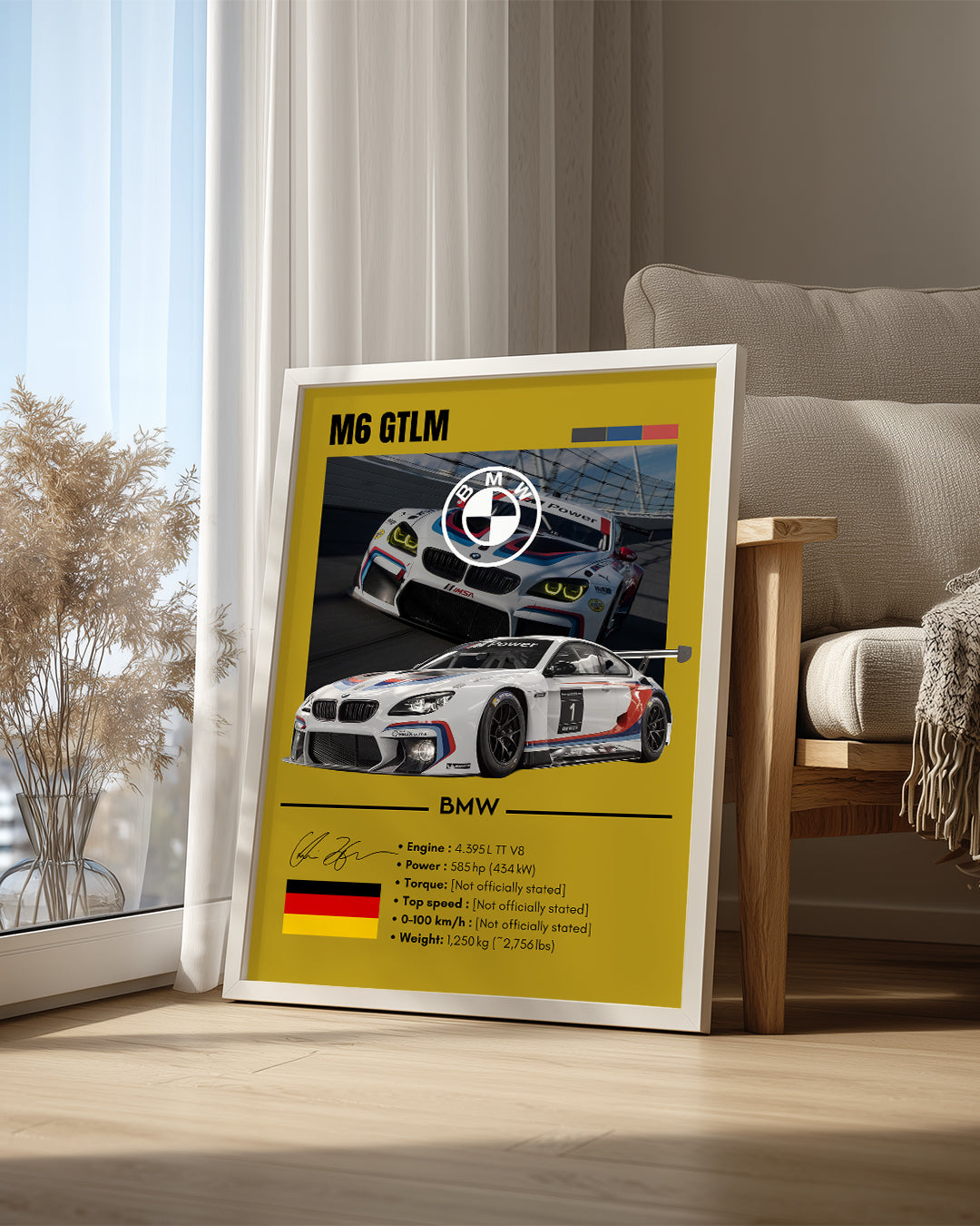 BMW M6 GTLM Poster Tablosu
