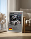 BMW M6 GTLM GRİ Poster Tablosu