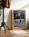 BMW M6 GTLM GRİ Poster Tablosu