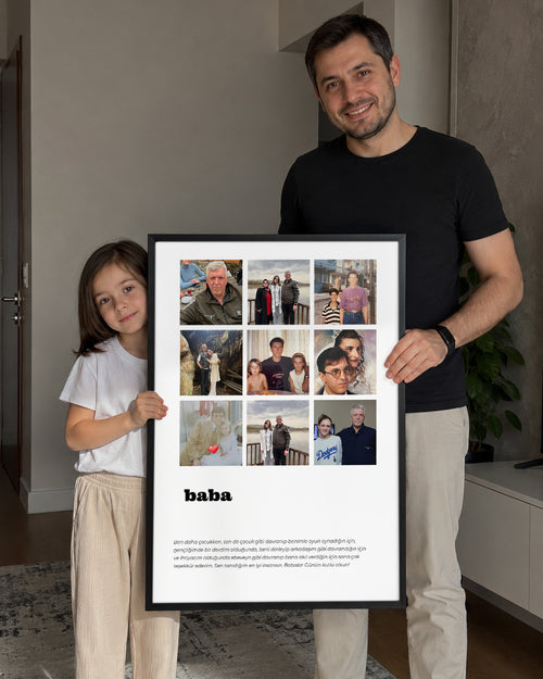 Baba Yazılı Poster Tablosu