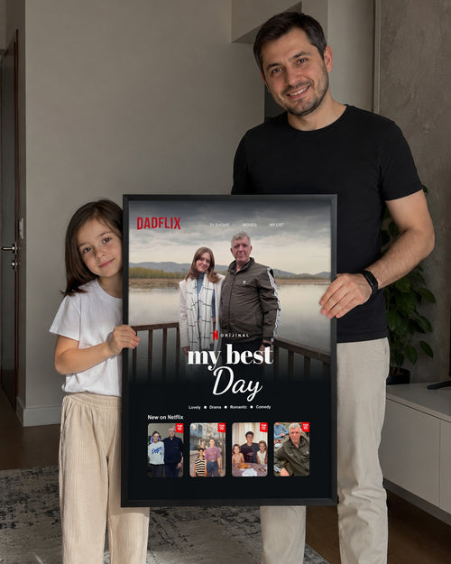 Babalara Özel My Best Day Poster Tablosu