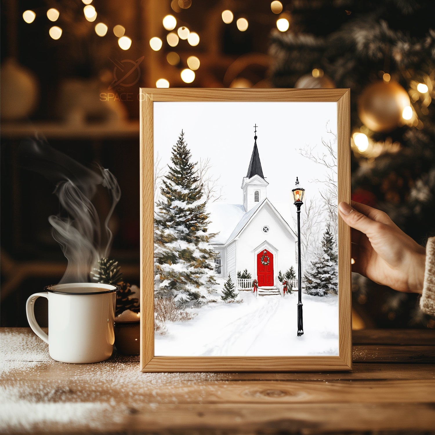 Baby Reindeer Portrait Poster Tablosu