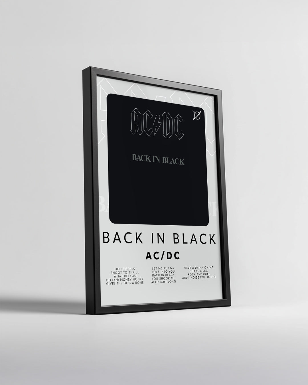 Back In Black - ACDC Poster Tablosu