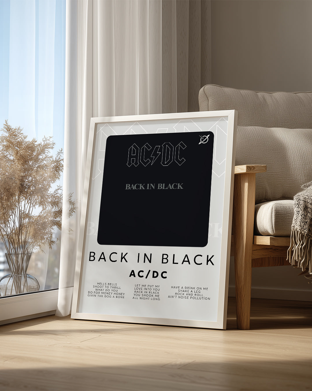 Back In Black - ACDC Poster Tablosu
