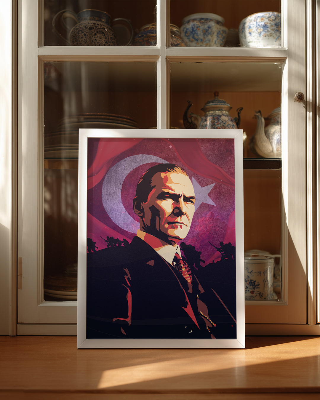 Bağımsızlığın Mimarı – Modern Atatürk İllüstrasyon Poster Tablosu