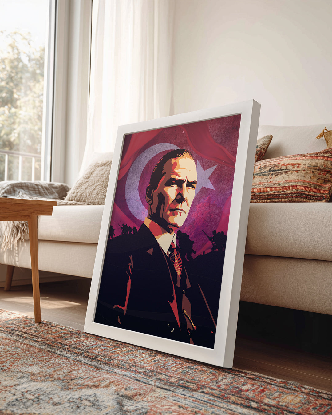 Bağımsızlığın Mimarı – Modern Atatürk İllüstrasyon Poster Tablosu
