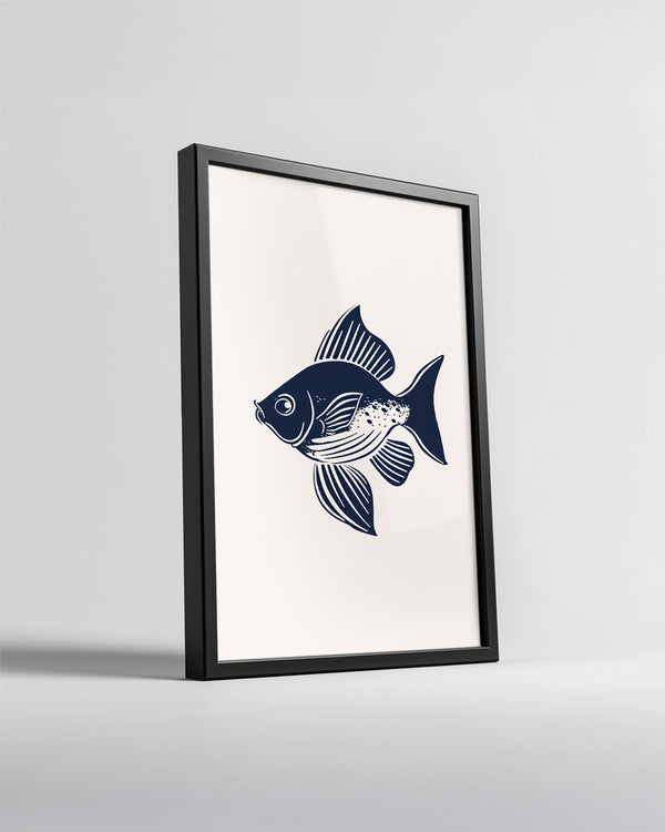 Balık - Dikey Yüzgeçler Poster Tablosu