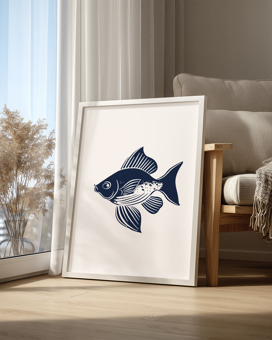 Balık - Dikey Yüzgeçler Poster Tablosu