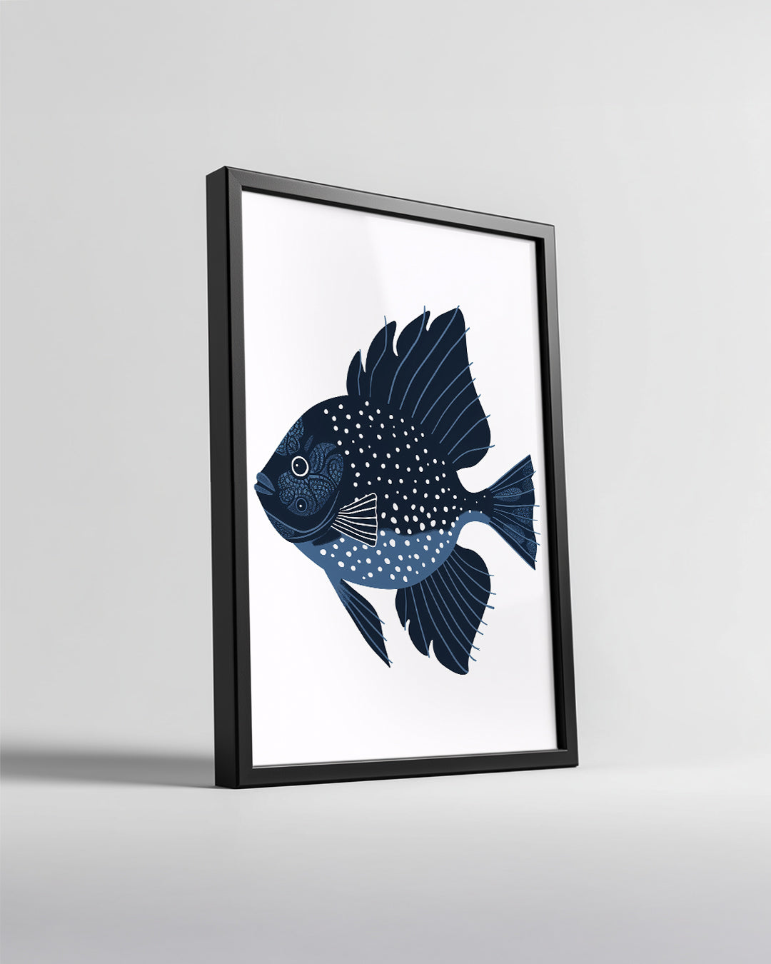 Balık - Mavi Benekli Poster Tablosu