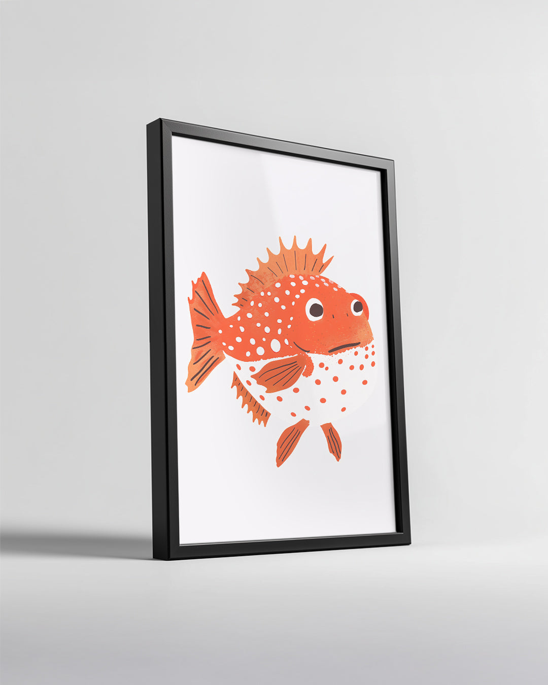 Balık - Turuncu Benekli Poster Tablosu
