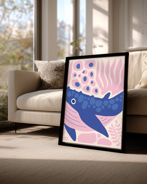 Balina - Mavi Su Kütlesi Poster Tablosu