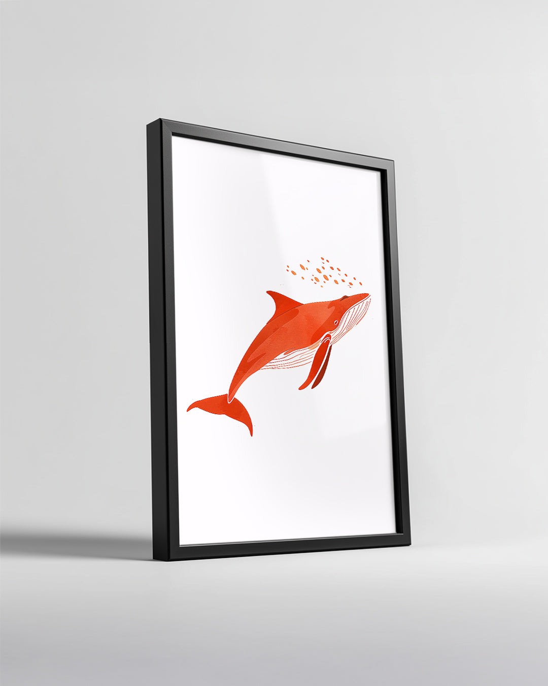 Balina - Okyanus Yüzeyinde Poster Tablosu