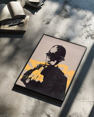Banksy Copper Poster Tablosu