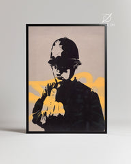 Banksy Copper Poster Tablosu
