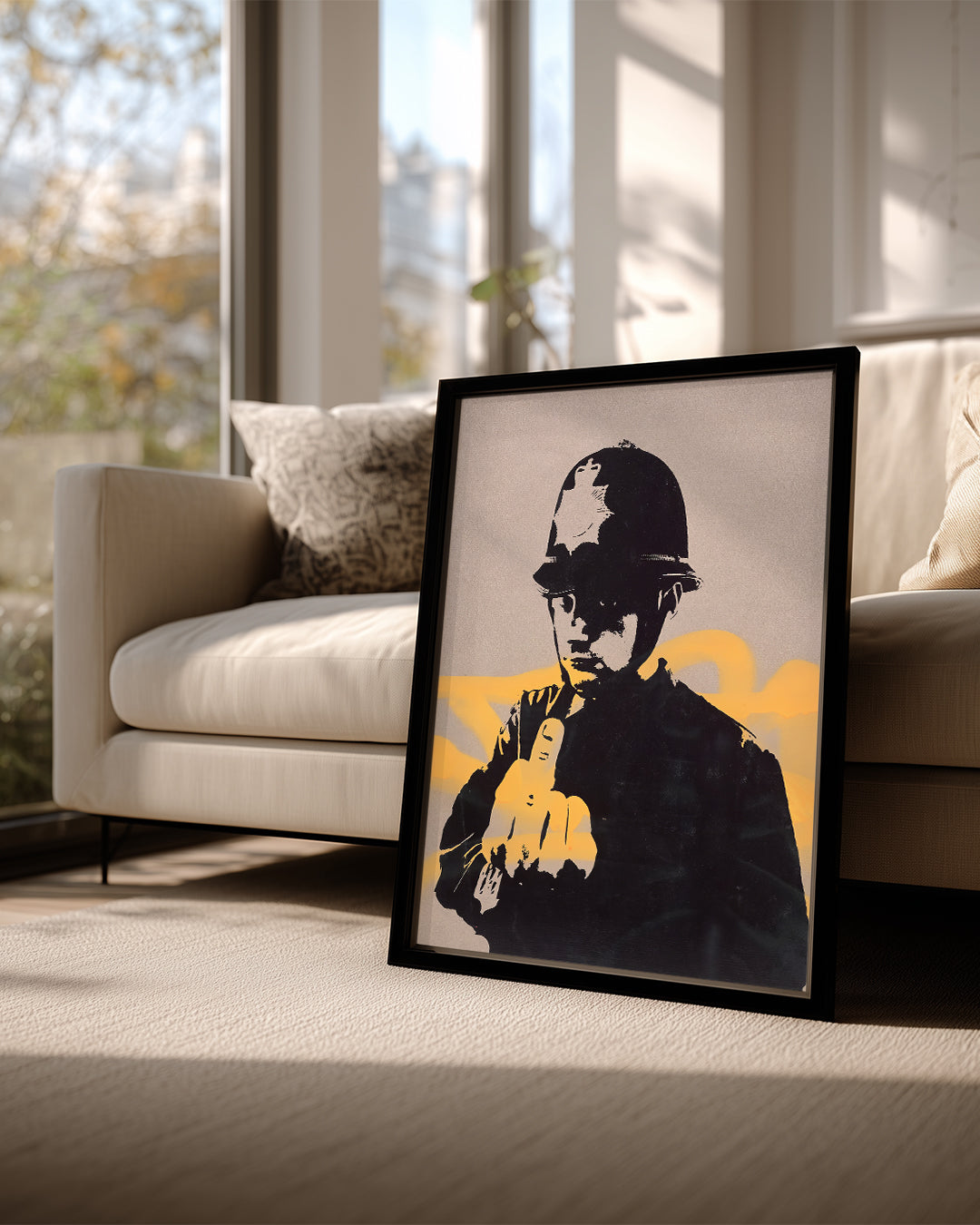 Banksy Copper Poster Tablosu