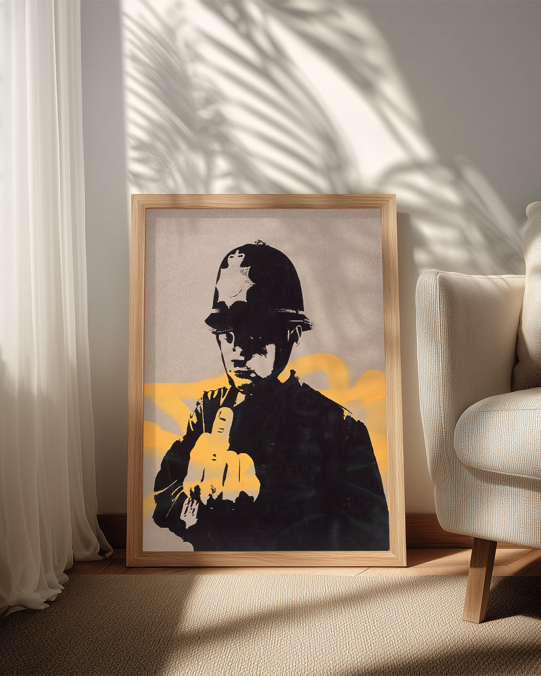 Banksy Copper Poster Tablosu
