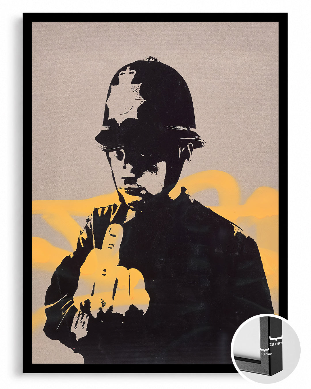 Banksy Copper Poster Tablosu