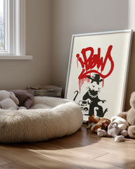 Banksy Rat Poster Tablosu