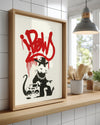 Banksy Rat Poster Tablosu