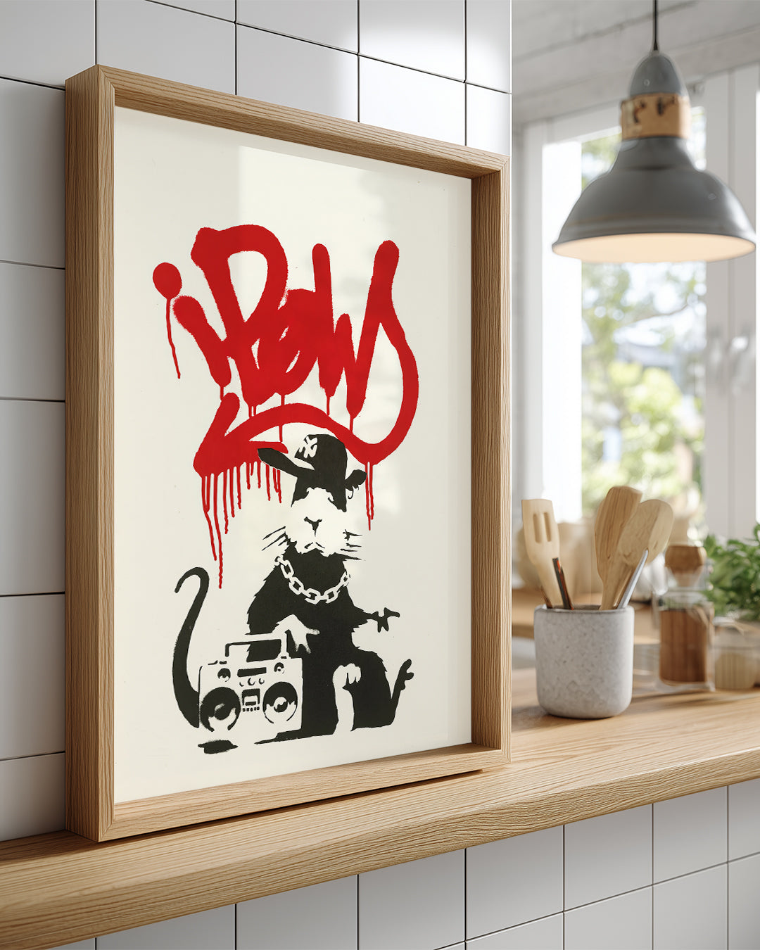 Banksy Rat Poster Tablosu