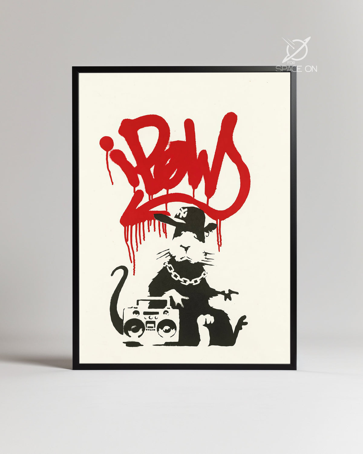 Banksy Rat Poster Tablosu