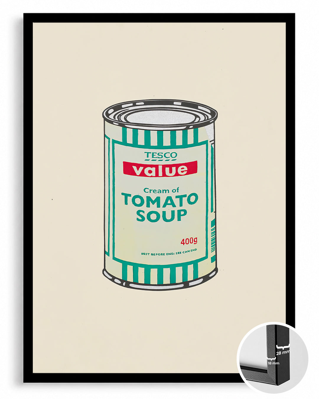 Banksy Soup Poster Tablosu