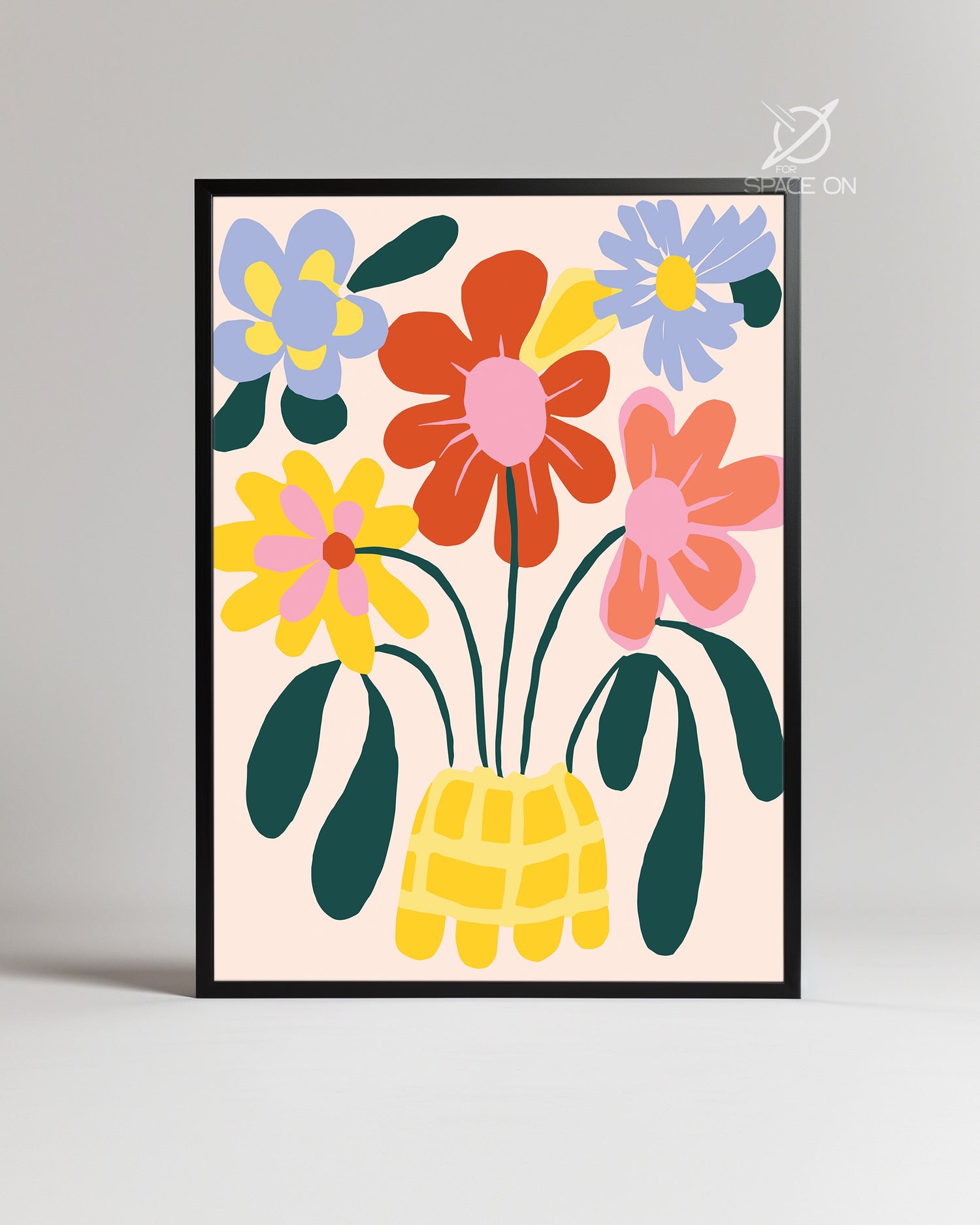 Basket Bloom Poster Tablosu