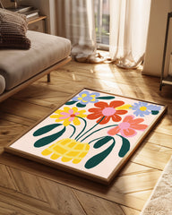 Basket Bloom Poster Tablosu
