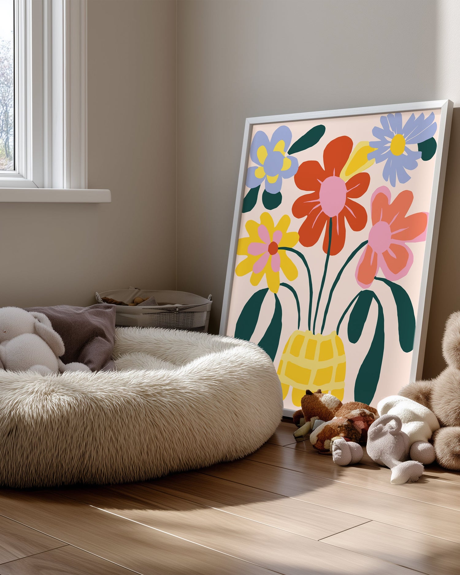 Basket Bloom Poster Tablosu