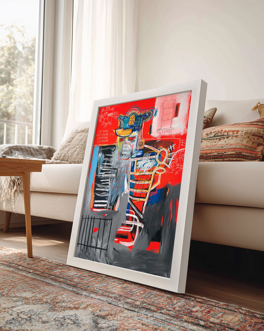 Basquiat Red Poster Tablosu