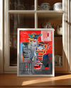 Basquiat Red Poster Tablosu