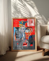 Basquiat Red Poster Tablosu