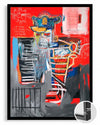 Basquiat Red Poster Tablosu