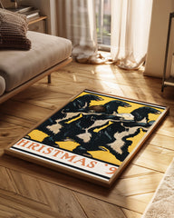 Bear Christmas Poster Tablosu