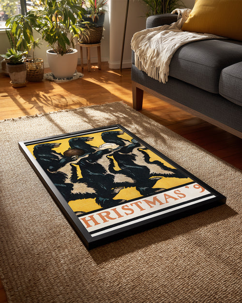 Bear Christmas Poster Tablosu