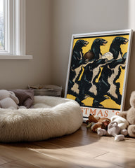 Bear Christmas Poster Tablosu