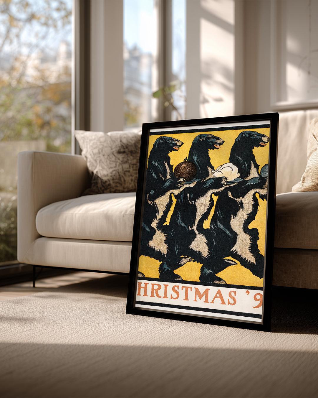 Bear Christmas Poster Tablosu