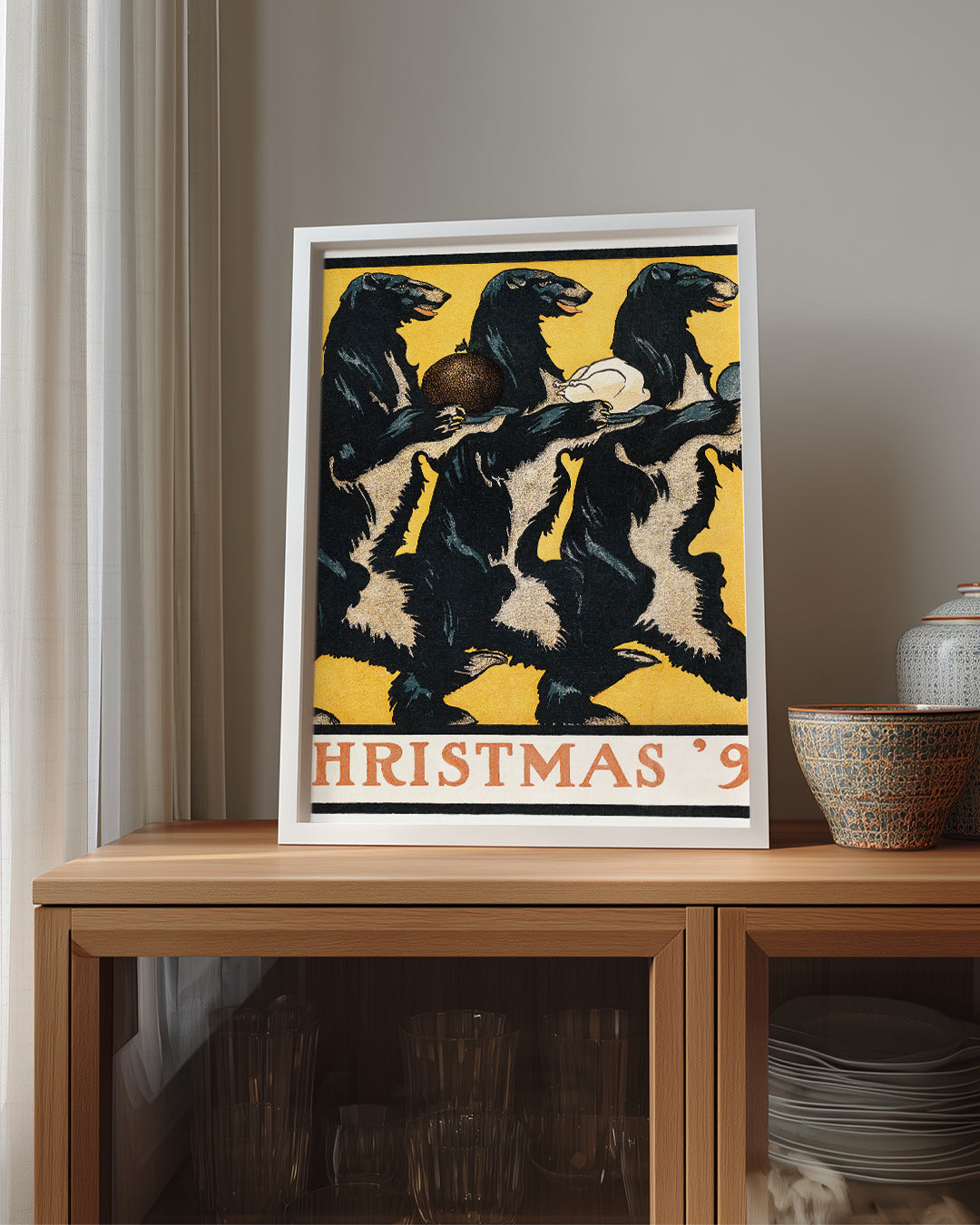 Bear Christmas Poster Tablosu