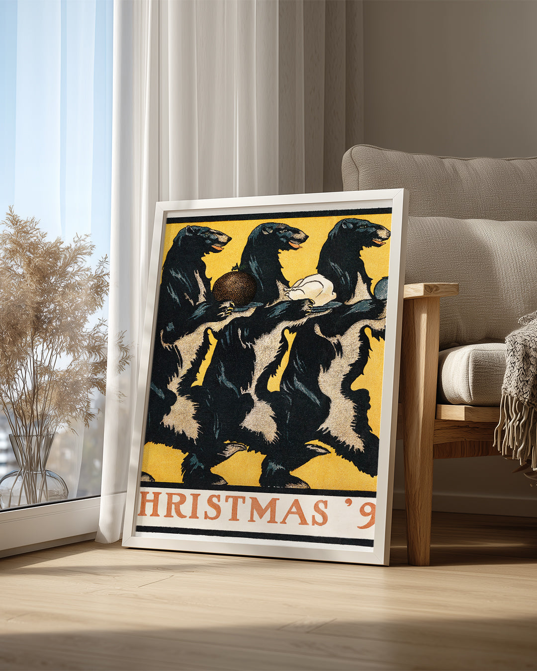Bear Christmas Poster Tablosu