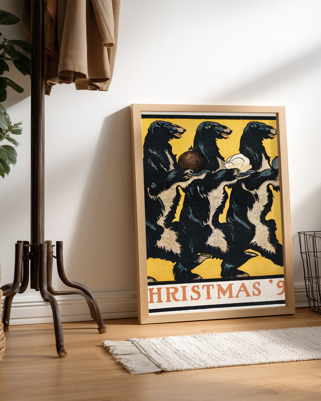 Bear Christmas Poster Tablosu