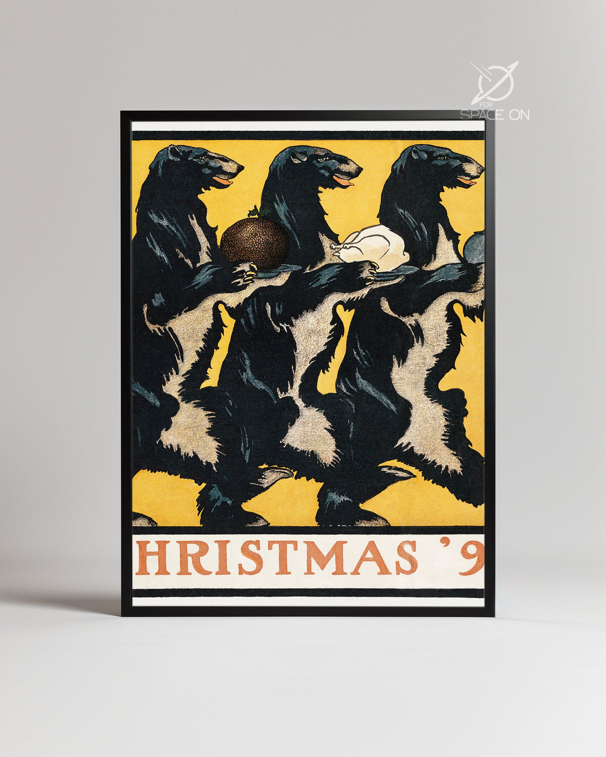 Bear Christmas Poster Tablosu