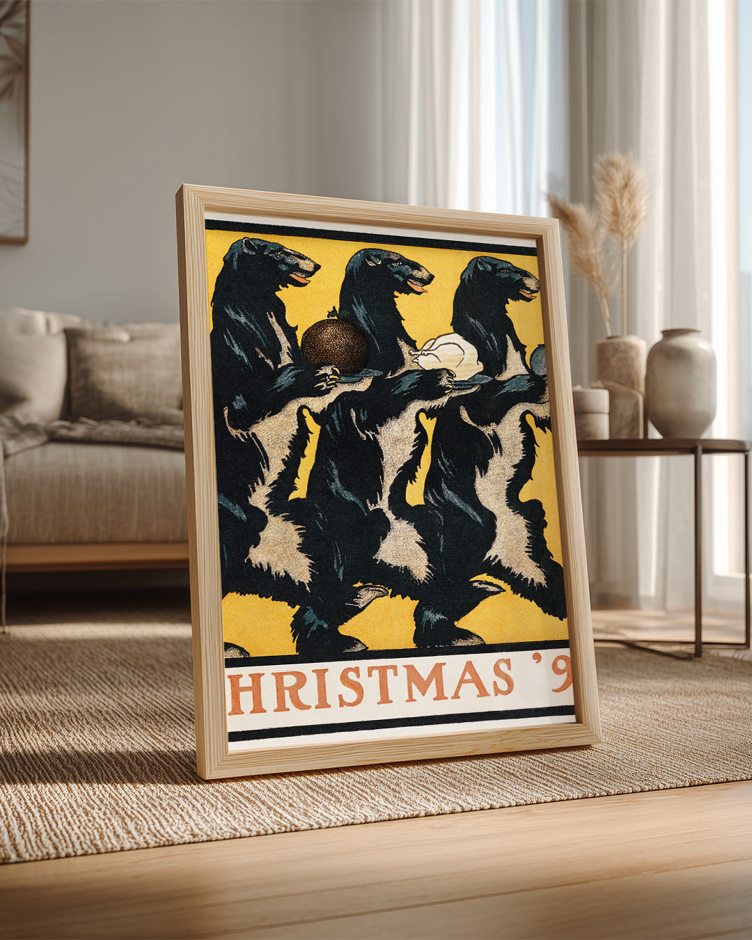 Bear Christmas Poster Tablosu