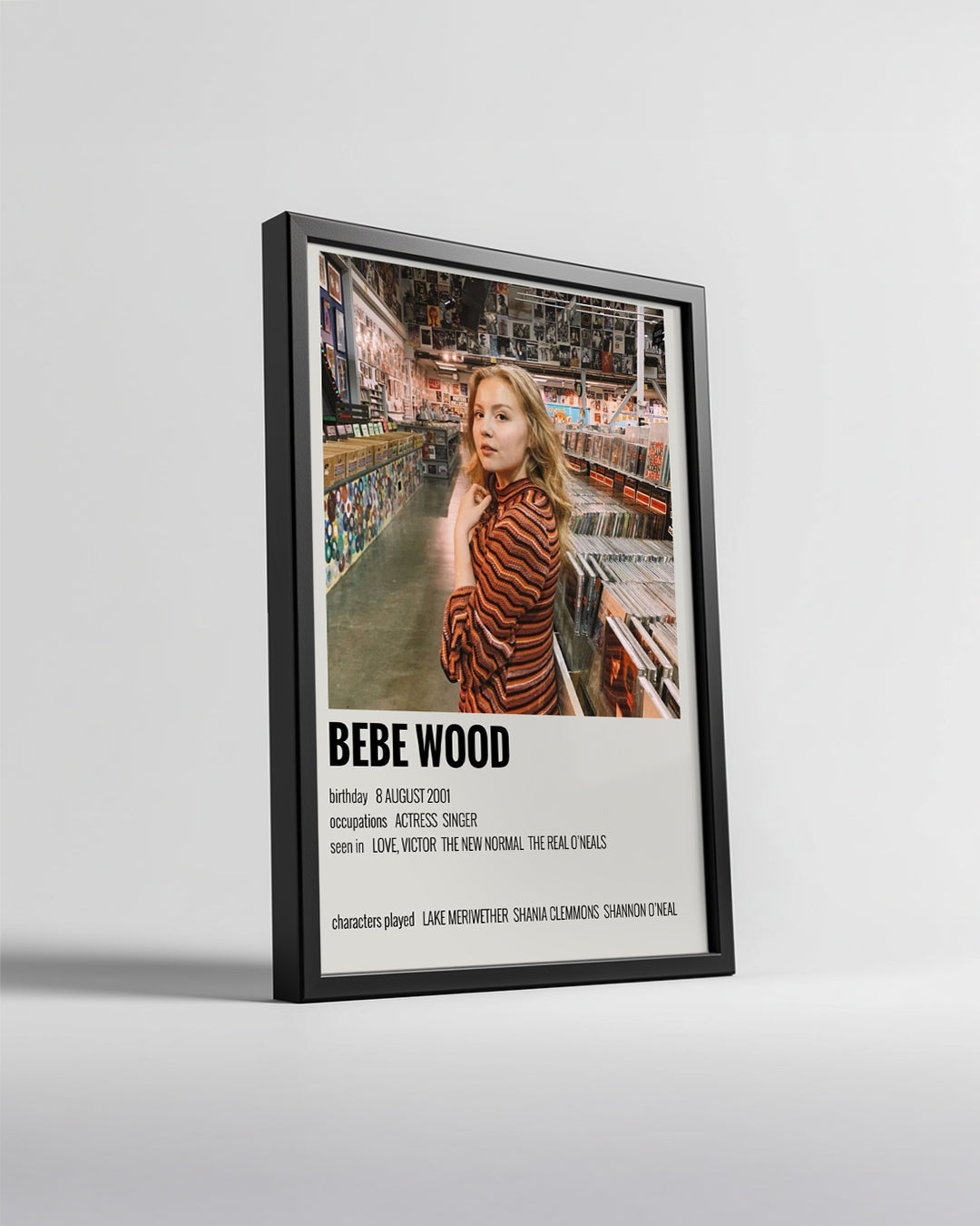 Bebe Wood Poster Tablosu