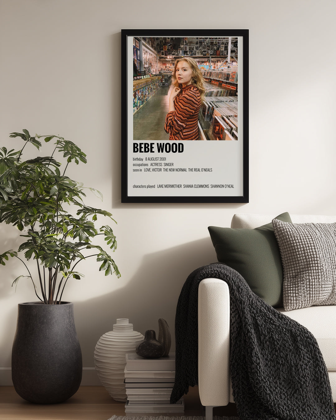 Bebe Wood Poster Tablosu